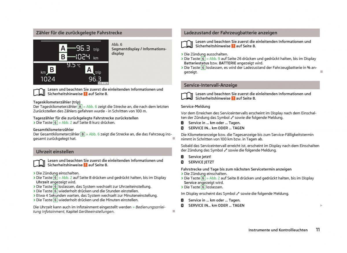 Skoda Octavia III 3 Handbuch / page 13