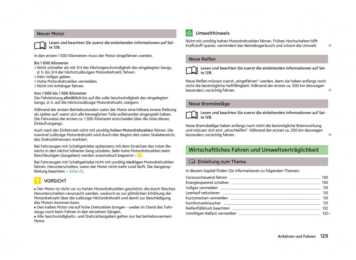 Skoda Octavia III 3 Handbuch / page 131