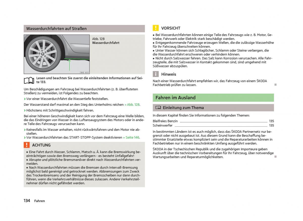 Skoda Octavia III 3 Handbuch / page 136