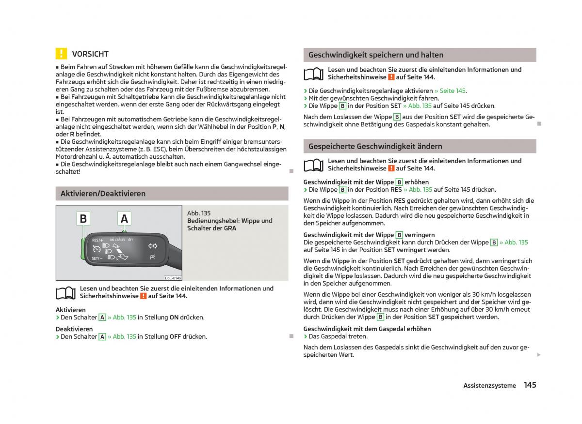 Skoda Octavia III 3 Handbuch / page 147