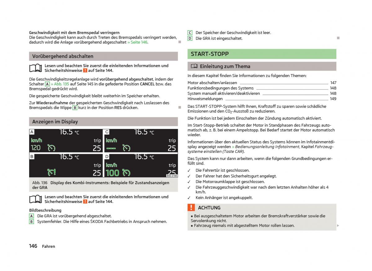 Skoda Octavia III 3 Handbuch / page 148