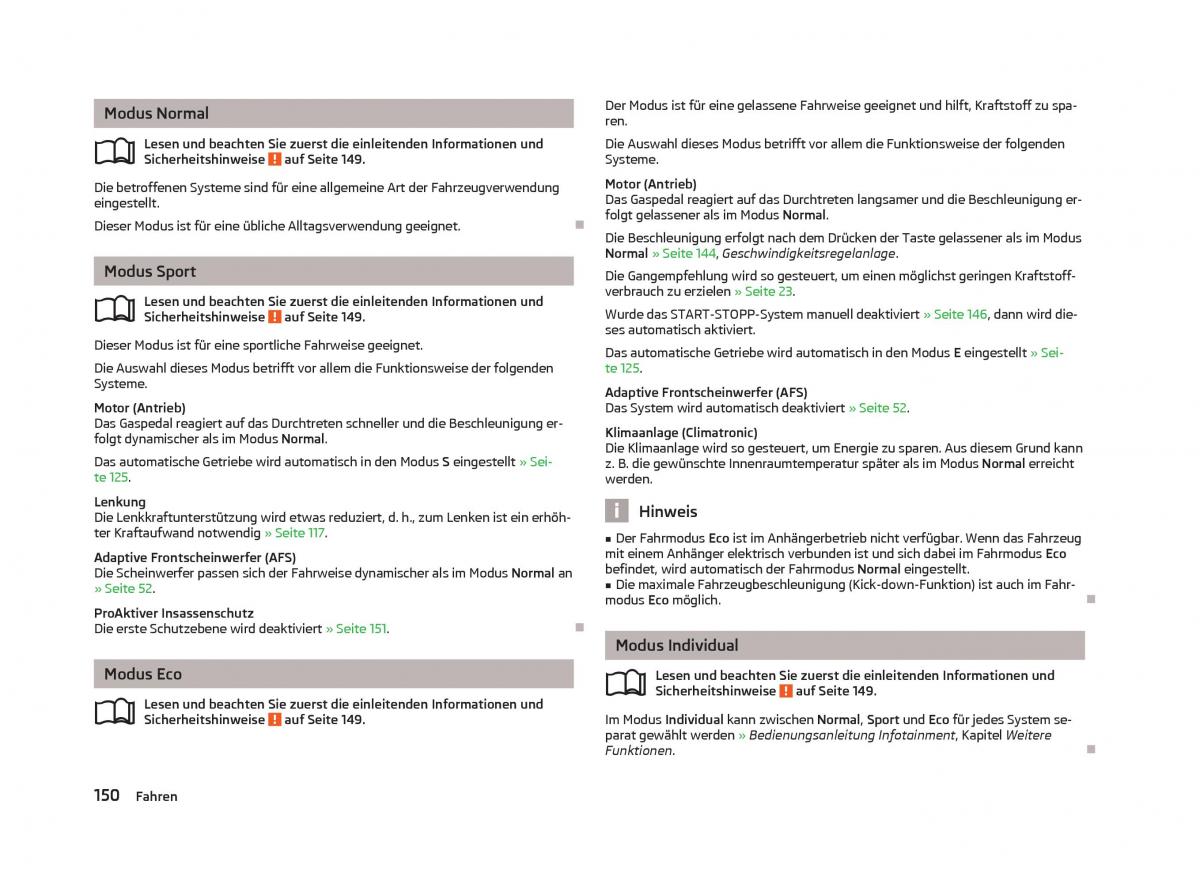 Skoda Octavia III 3 Handbuch / page 152