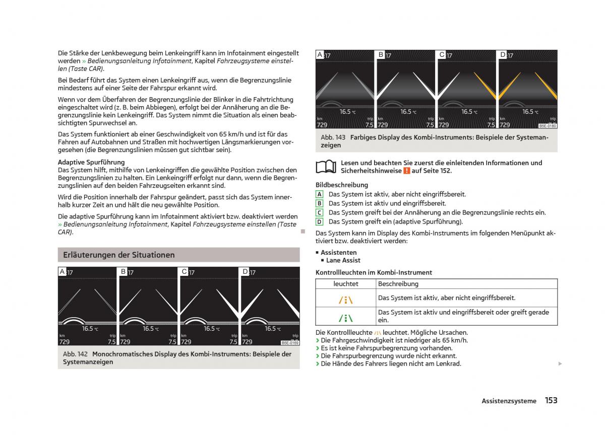 Skoda Octavia III 3 Handbuch / page 155