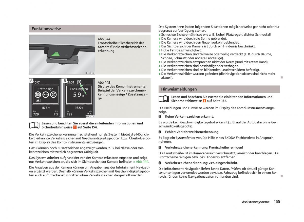 Skoda Octavia III 3 Handbuch / page 157