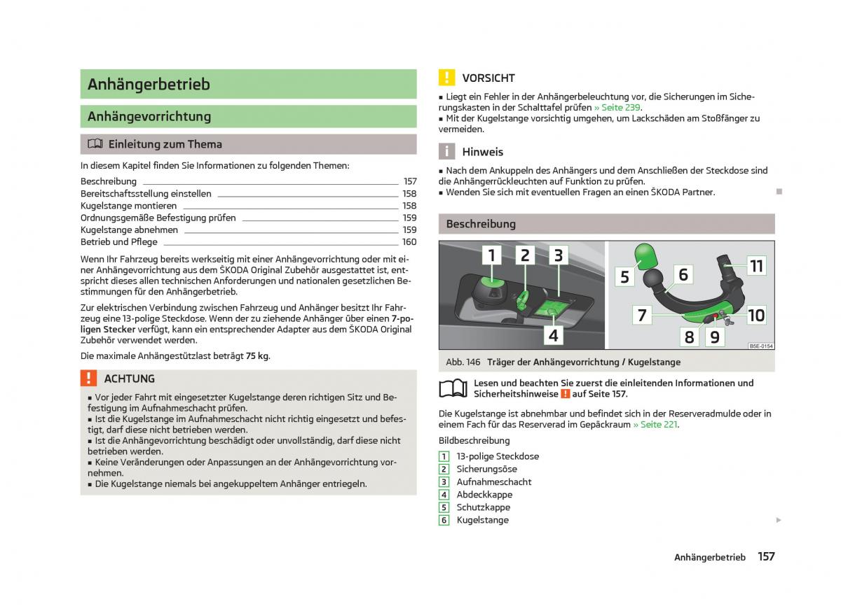 Skoda Octavia III 3 Handbuch / page 159