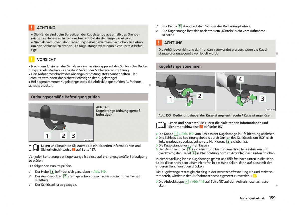 Skoda Octavia III 3 Handbuch / page 161