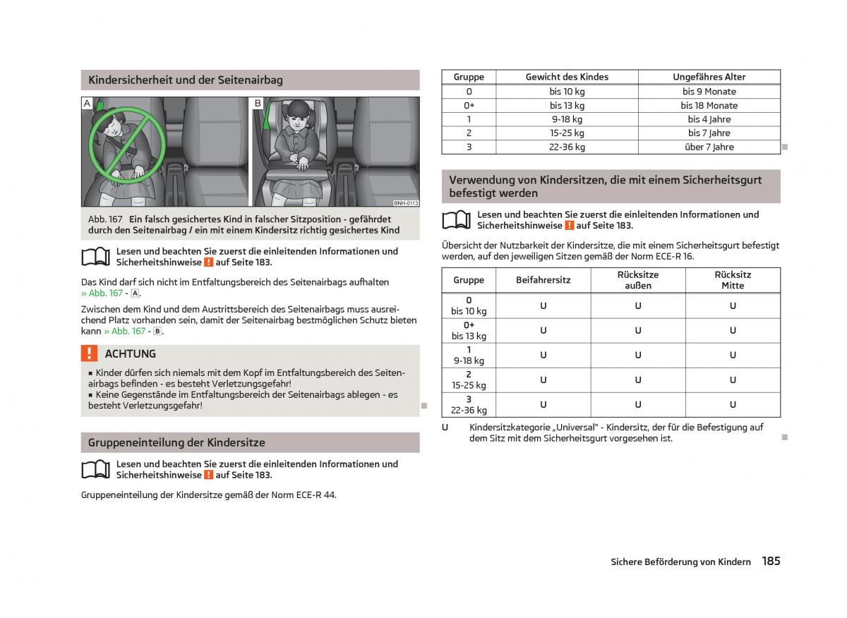 Skoda Octavia III 3 Handbuch / page 187