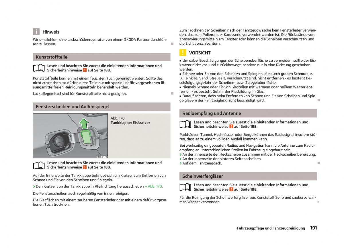 Skoda Octavia III 3 Handbuch / page 193