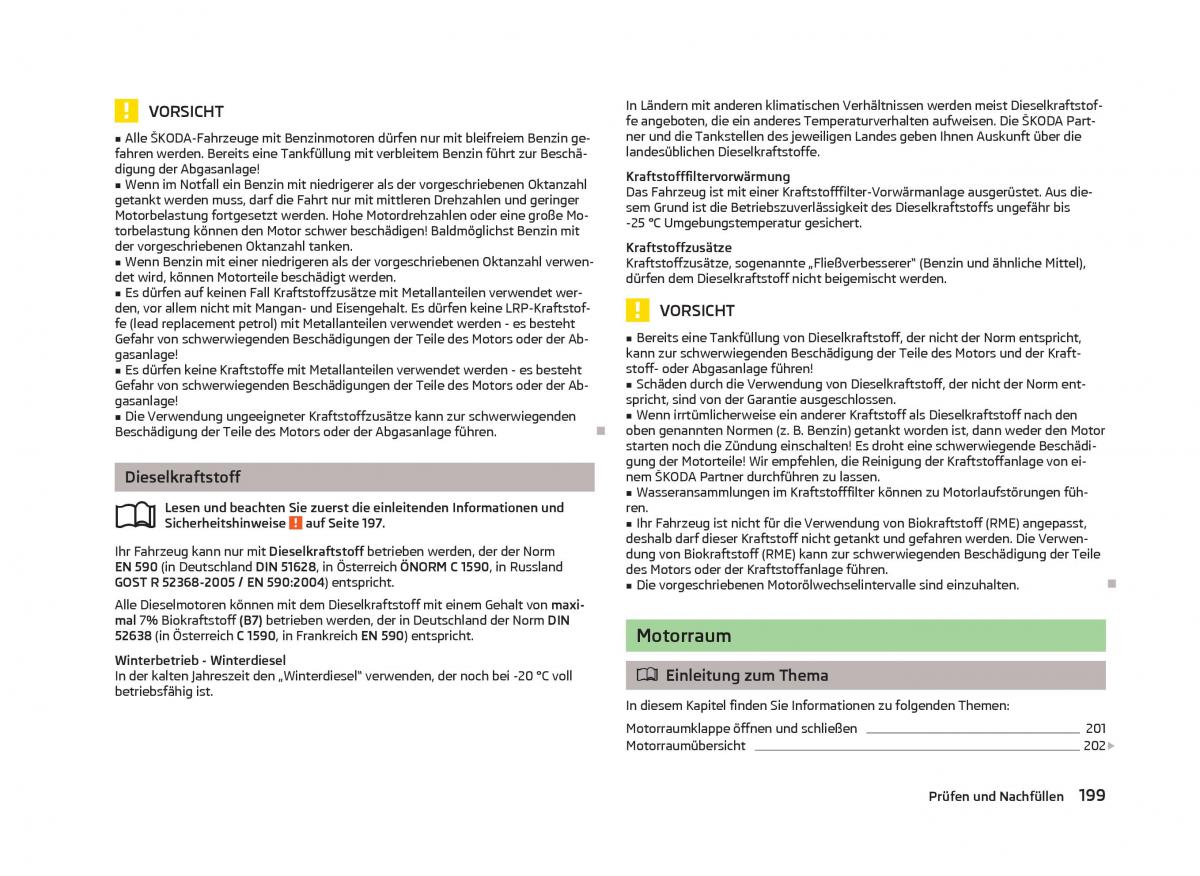 Skoda Octavia III 3 Handbuch / page 201