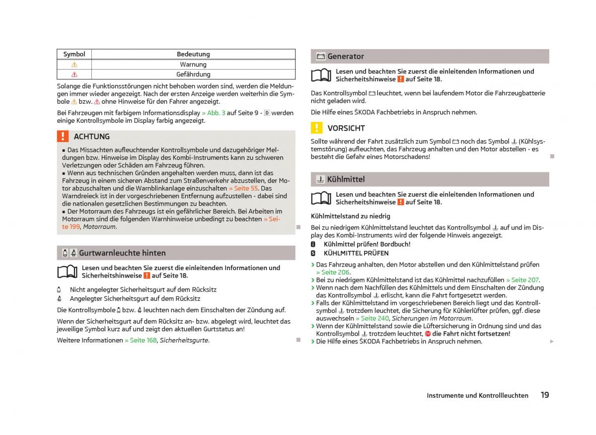 Skoda Octavia III 3 Handbuch / page 21