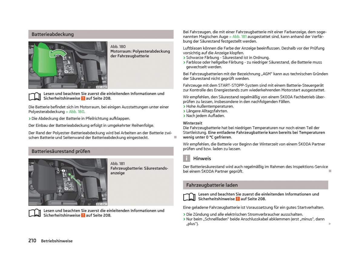 Skoda Octavia III 3 Handbuch / page 212