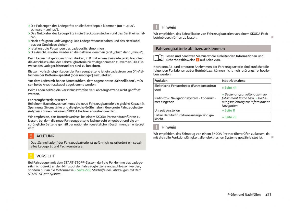 Skoda Octavia III 3 Handbuch / page 213