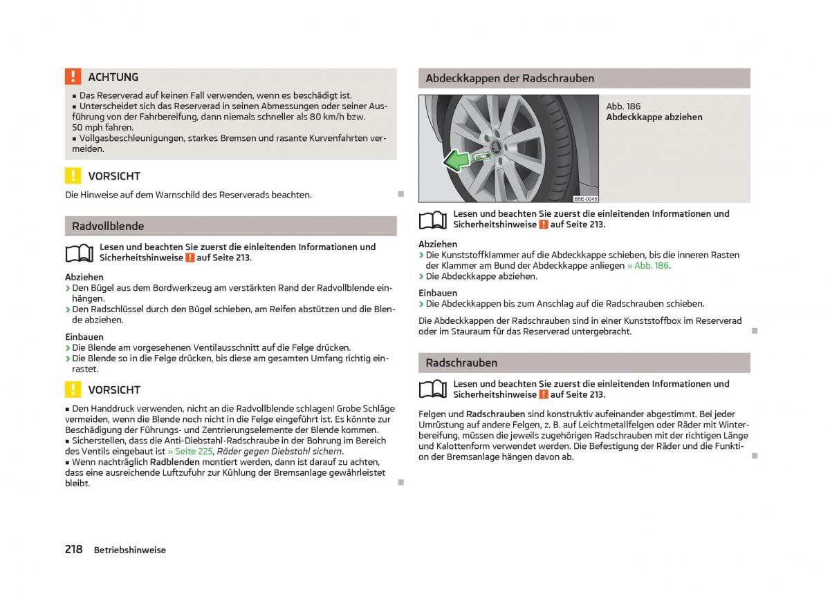 Skoda Octavia III 3 Handbuch / page 220