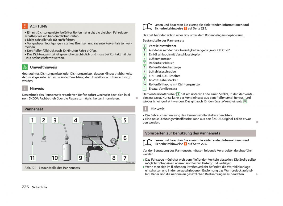 Skoda Octavia III 3 Handbuch / page 228