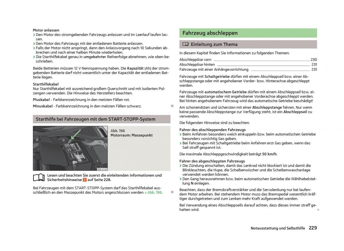 Skoda Octavia III 3 Handbuch / page 231