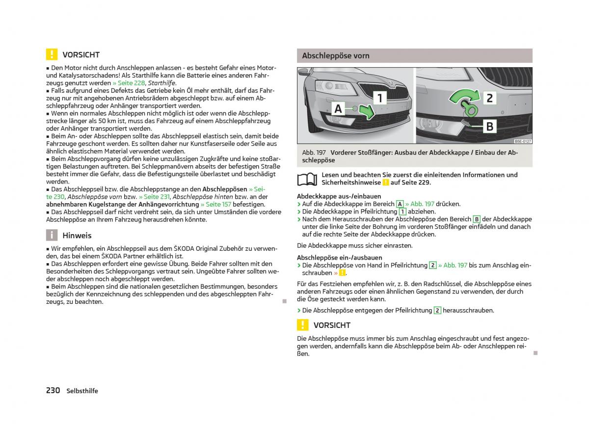 Skoda Octavia III 3 Handbuch / page 232