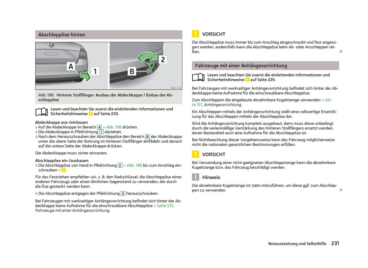 Skoda Octavia III 3 Handbuch / page 233