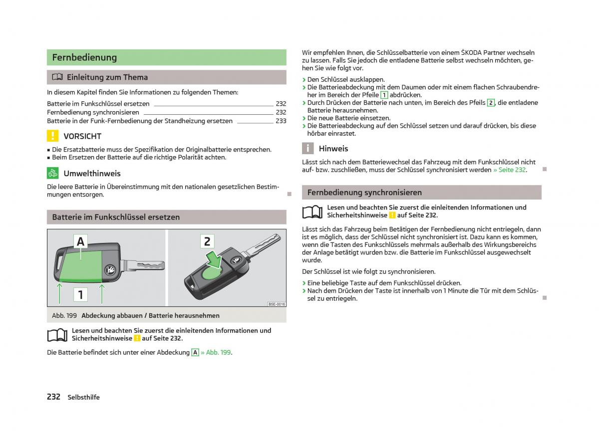 Skoda Octavia III 3 Handbuch / page 234