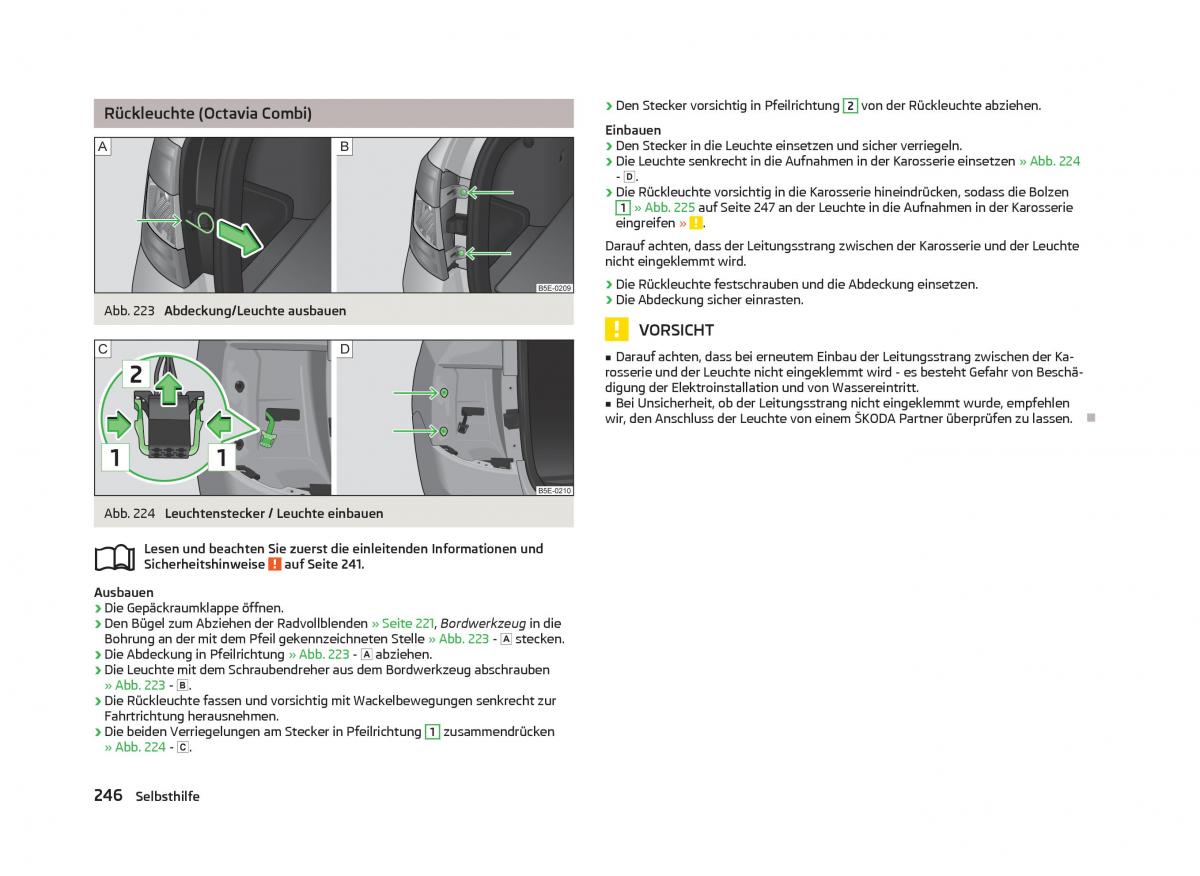 Skoda Octavia III 3 Handbuch / page 248