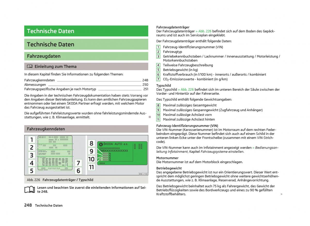 Skoda Octavia III 3 Handbuch / page 250