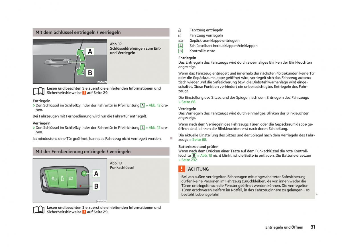 Skoda Octavia III 3 Handbuch / page 33