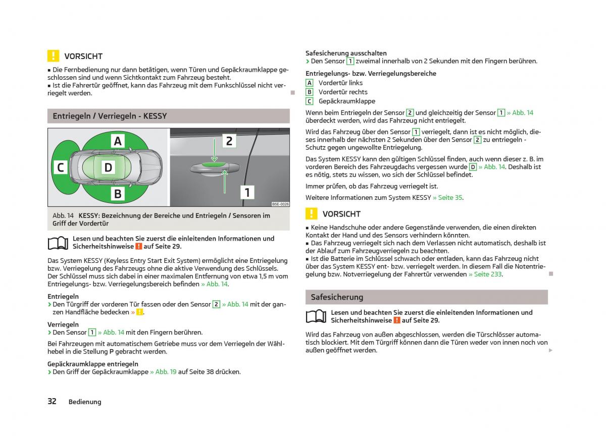 Skoda Octavia III 3 Handbuch / page 34