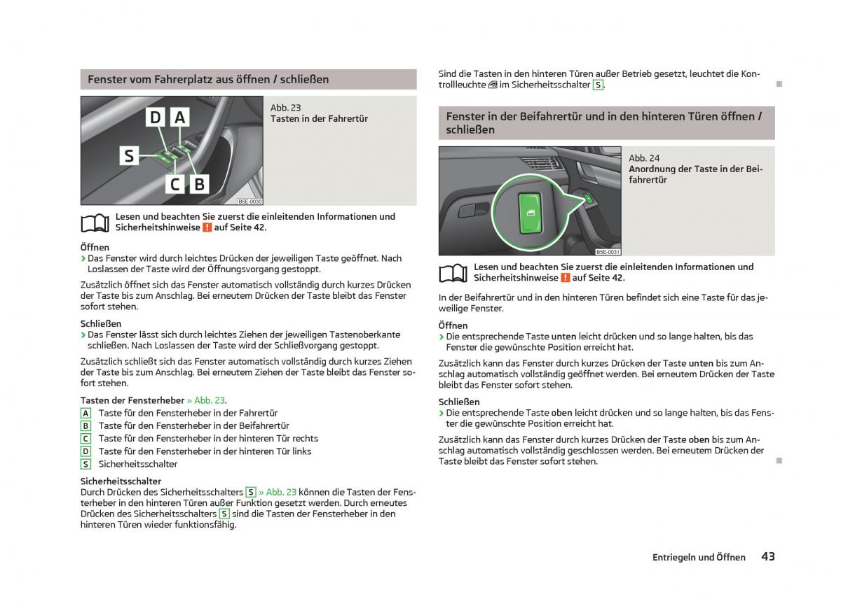 Skoda Octavia III 3 Handbuch / page 45