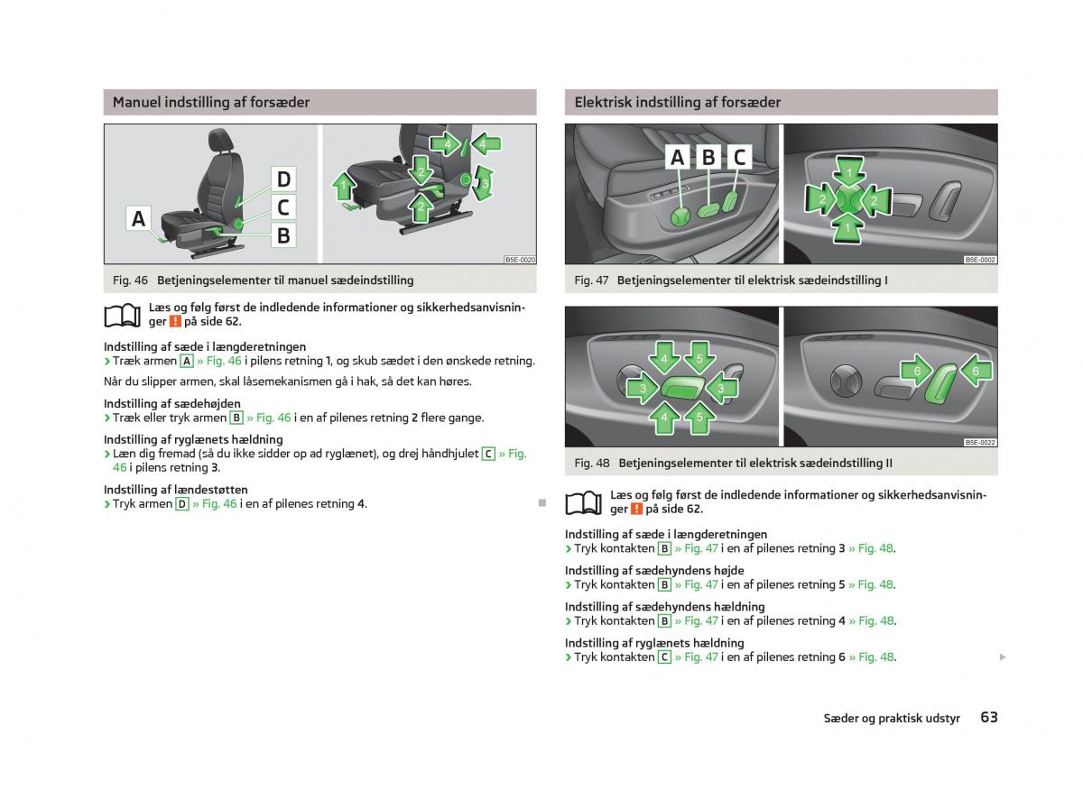 Skoda Octavia III 3 Bilens instruktionsbog / page 65