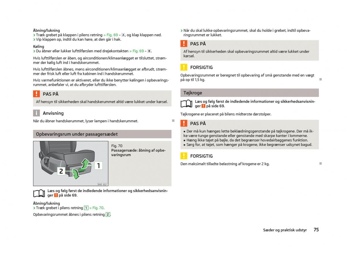 Skoda Octavia III 3 Bilens instruktionsbog / page 77