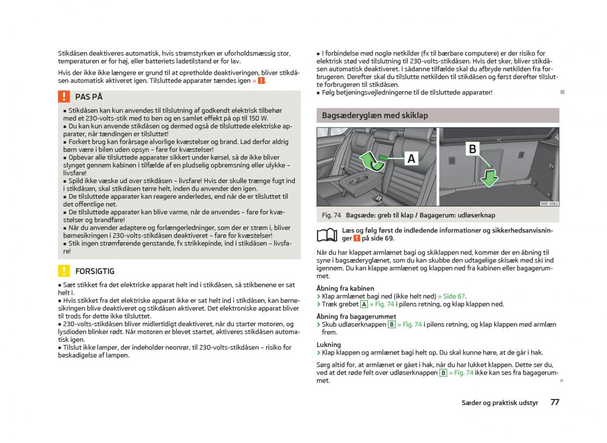 Skoda Octavia III 3 Bilens instruktionsbog / page 79