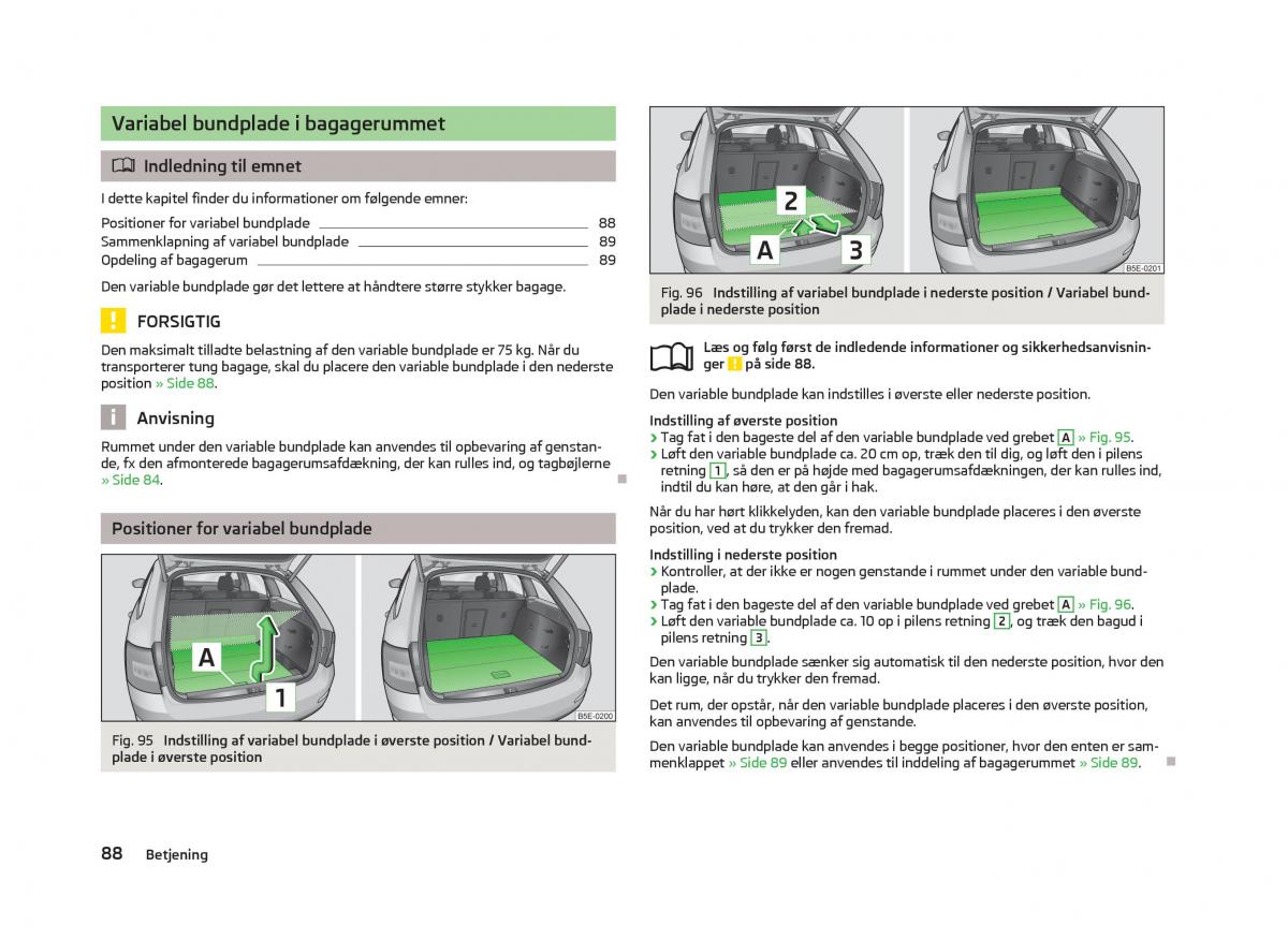 Skoda Octavia III 3 Bilens instruktionsbog / page 90