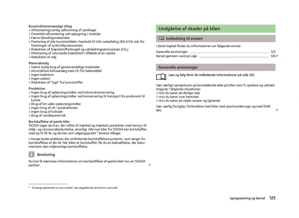 Skoda Octavia III 3 Bilens instruktionsbog / page 127