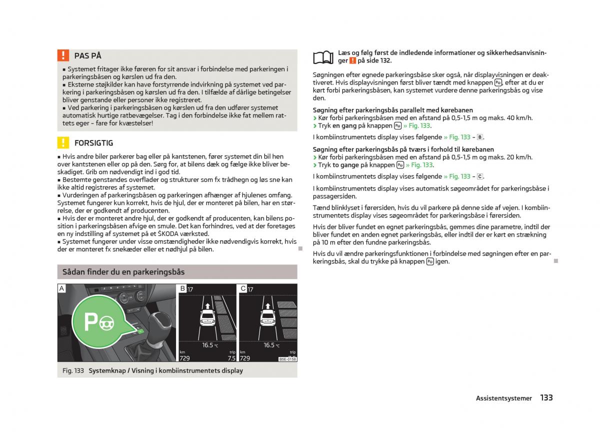 Skoda Octavia III 3 Bilens instruktionsbog / page 135