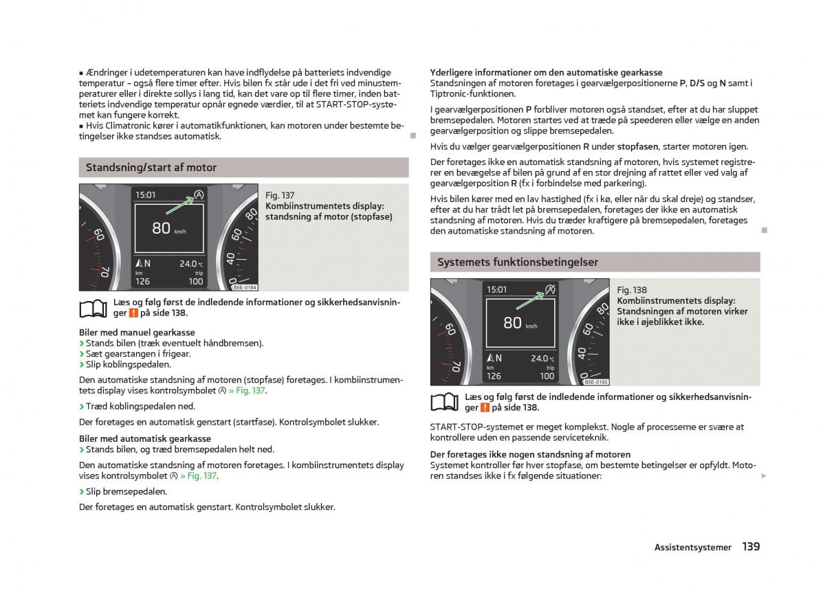 Skoda Octavia III 3 Bilens instruktionsbog / page 141