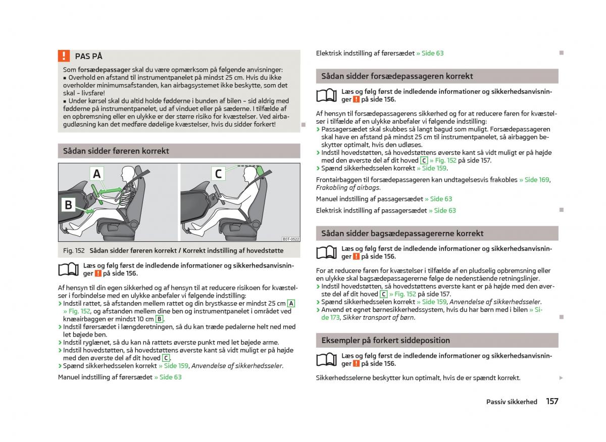 Skoda Octavia III 3 Bilens instruktionsbog / page 159