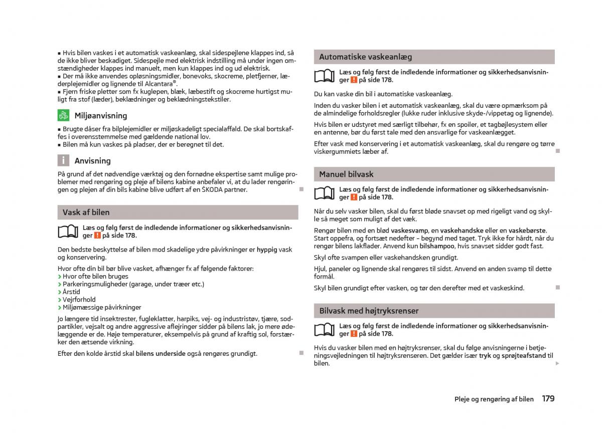 Skoda Octavia III 3 Bilens instruktionsbog / page 181