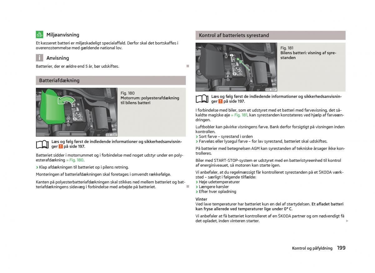 Skoda Octavia III 3 Bilens instruktionsbog / page 201