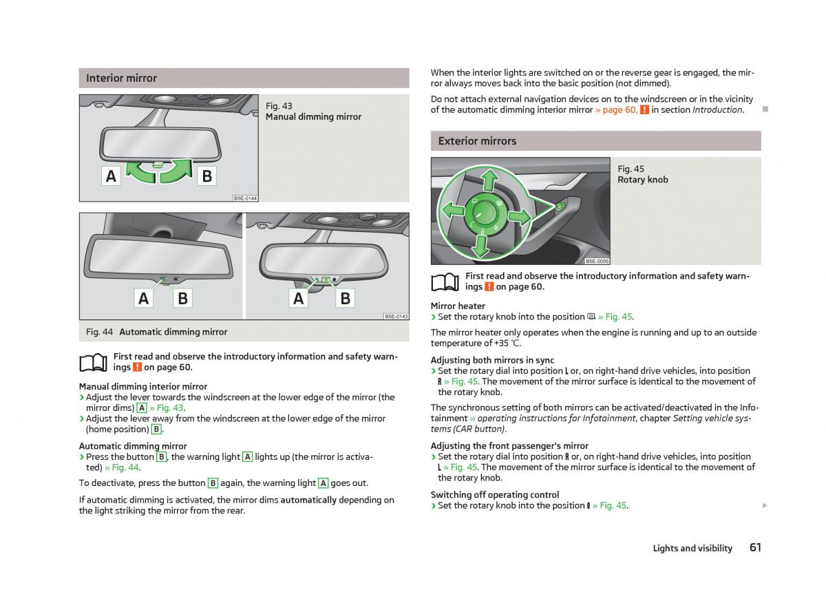 Skoda Octavia III 3 owners manual / page 63