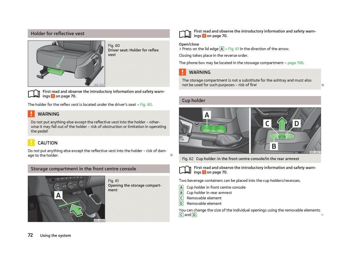 Skoda Octavia III 3 owners manual / page 74