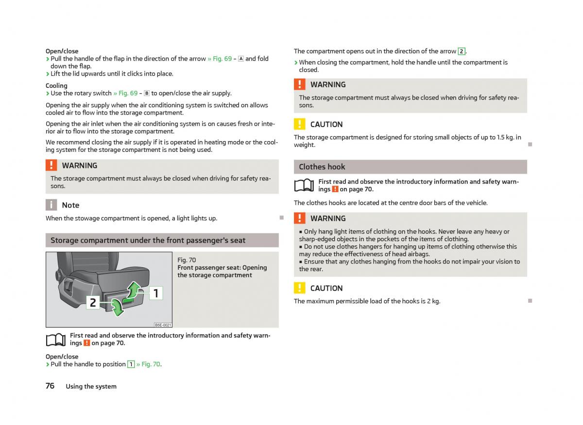 Skoda Octavia III 3 owners manual / page 78