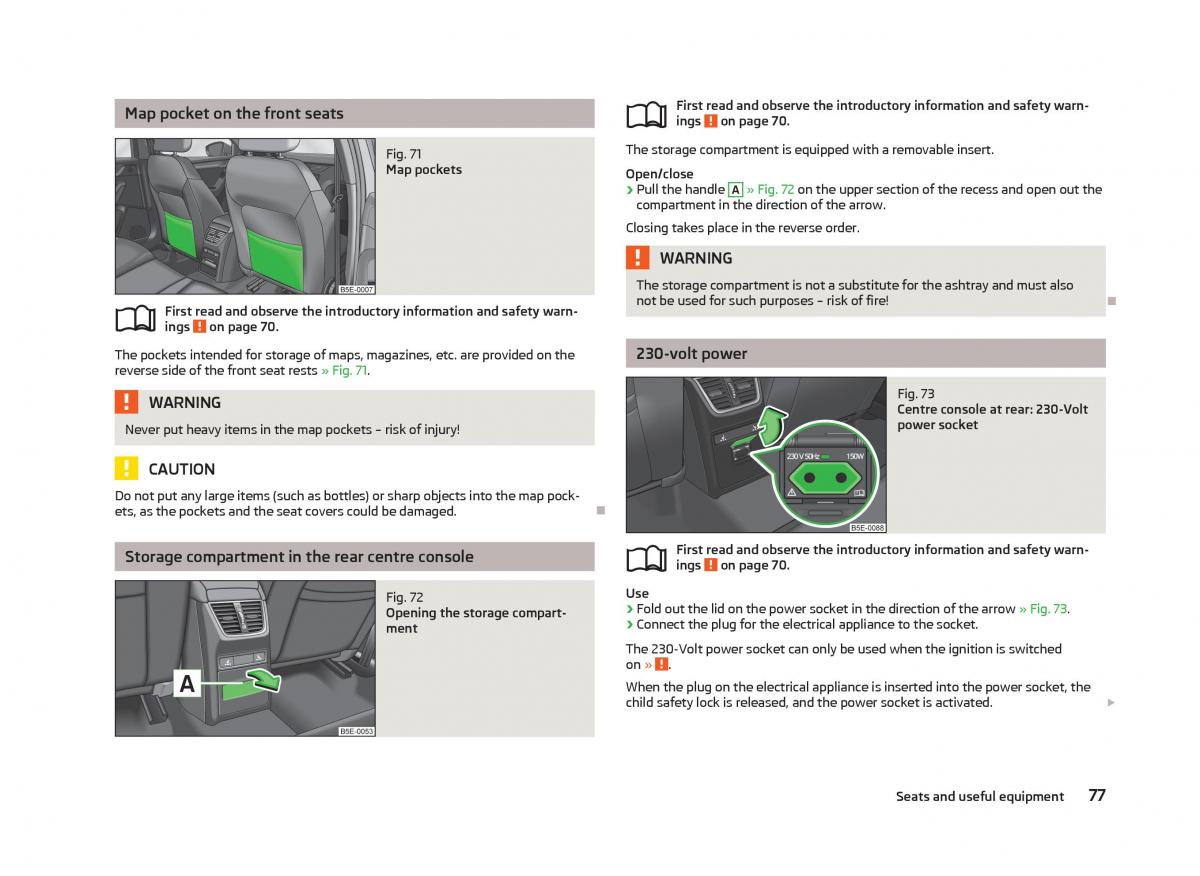 Skoda Octavia III 3 owners manual / page 79