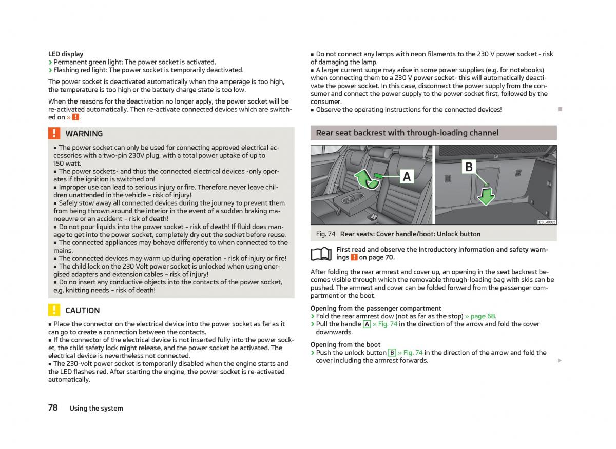 Skoda Octavia III 3 owners manual / page 80