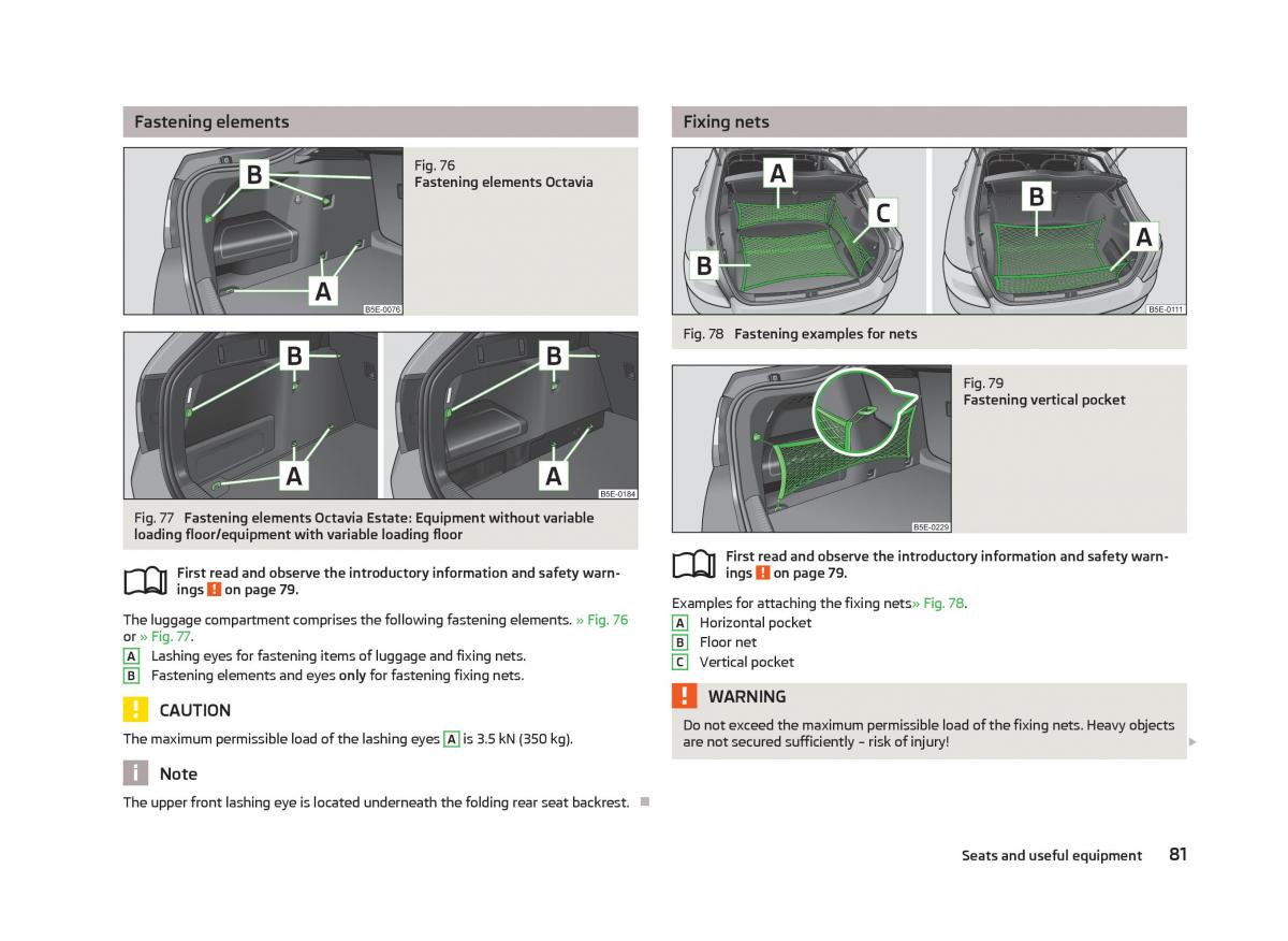 Skoda Octavia III 3 owners manual / page 83