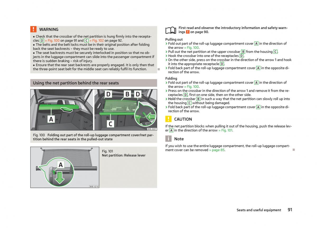 Skoda Octavia III 3 owners manual / page 93