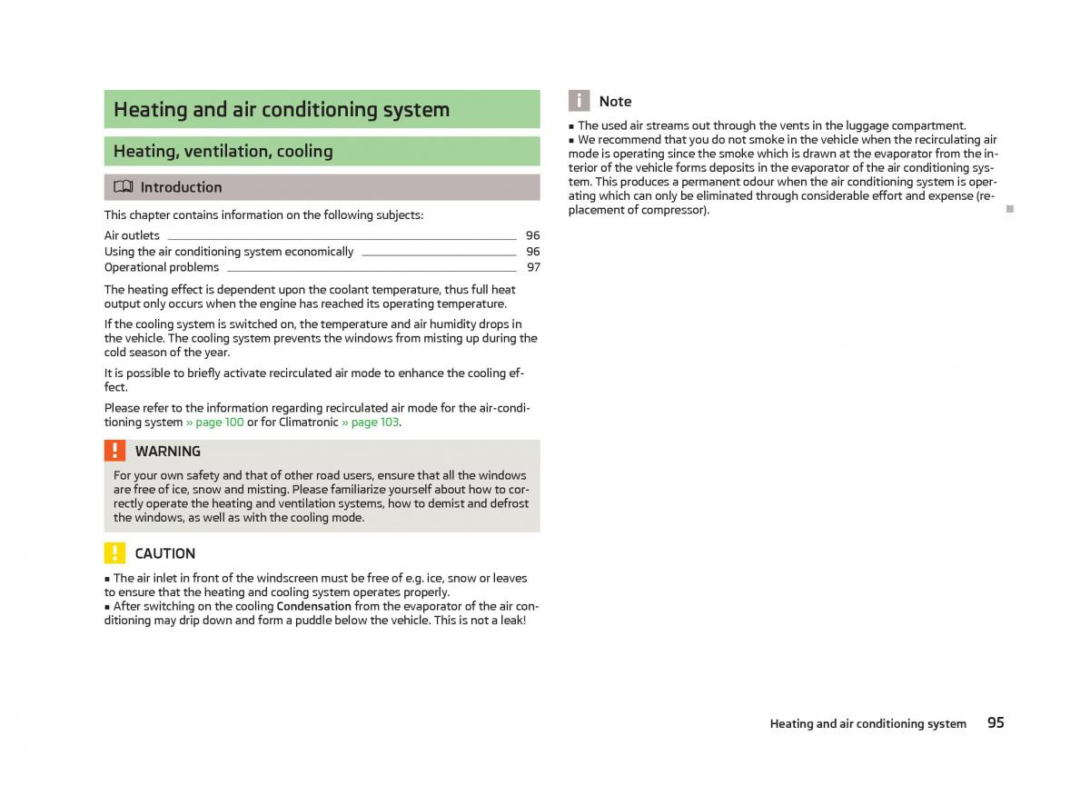 Skoda Octavia III 3 owners manual / page 97