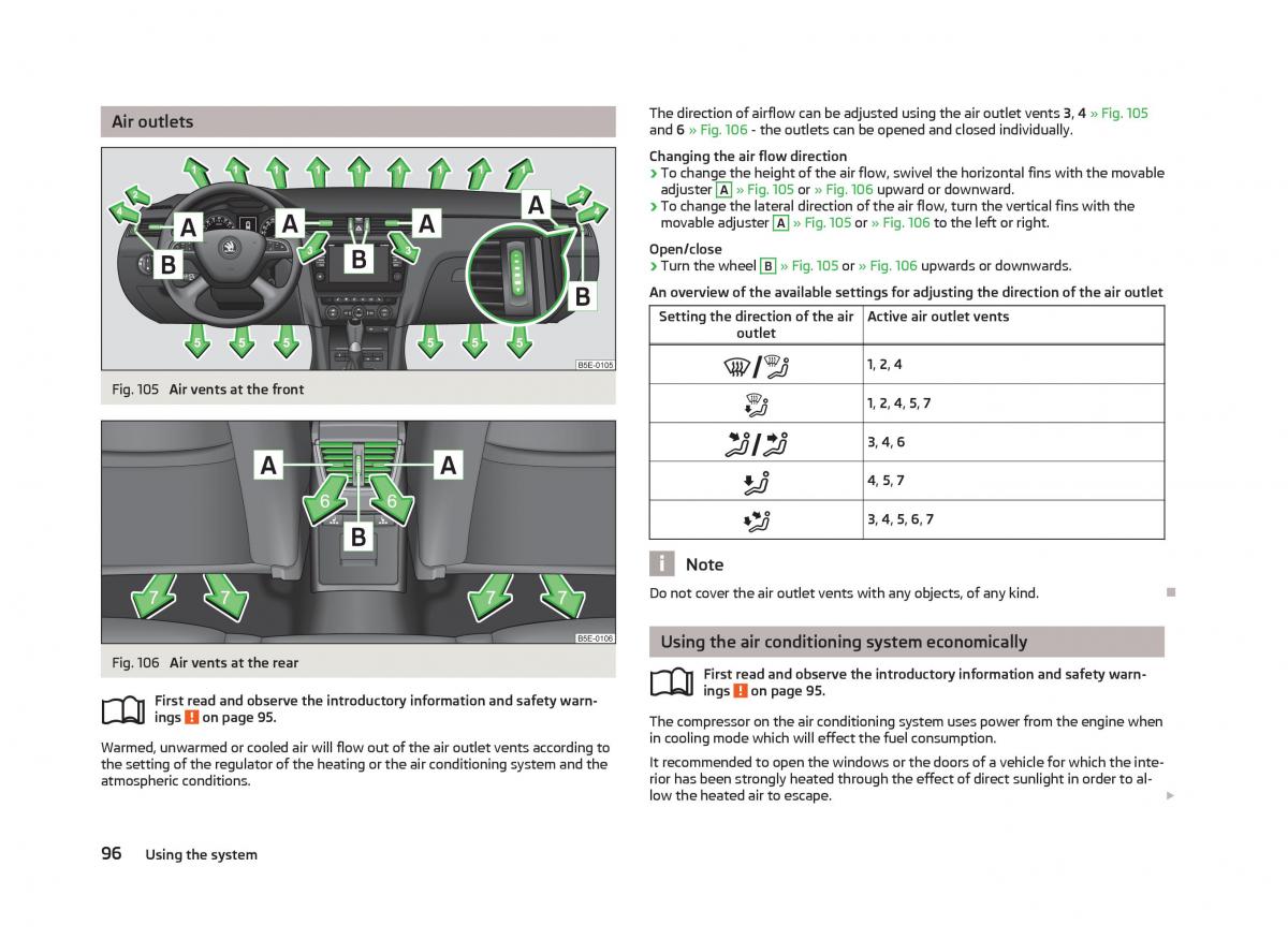 Skoda Octavia III 3 owners manual / page 98