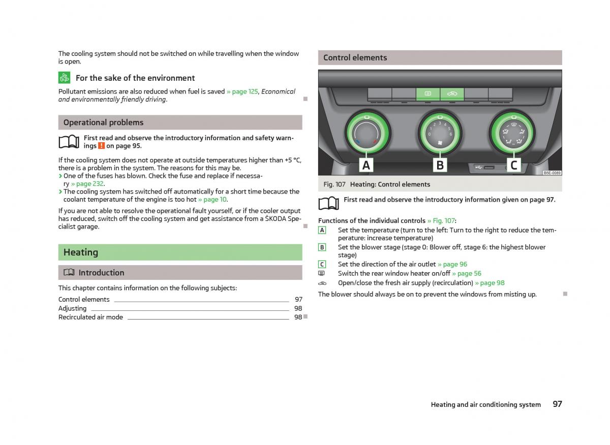 Skoda Octavia III 3 owners manual / page 99