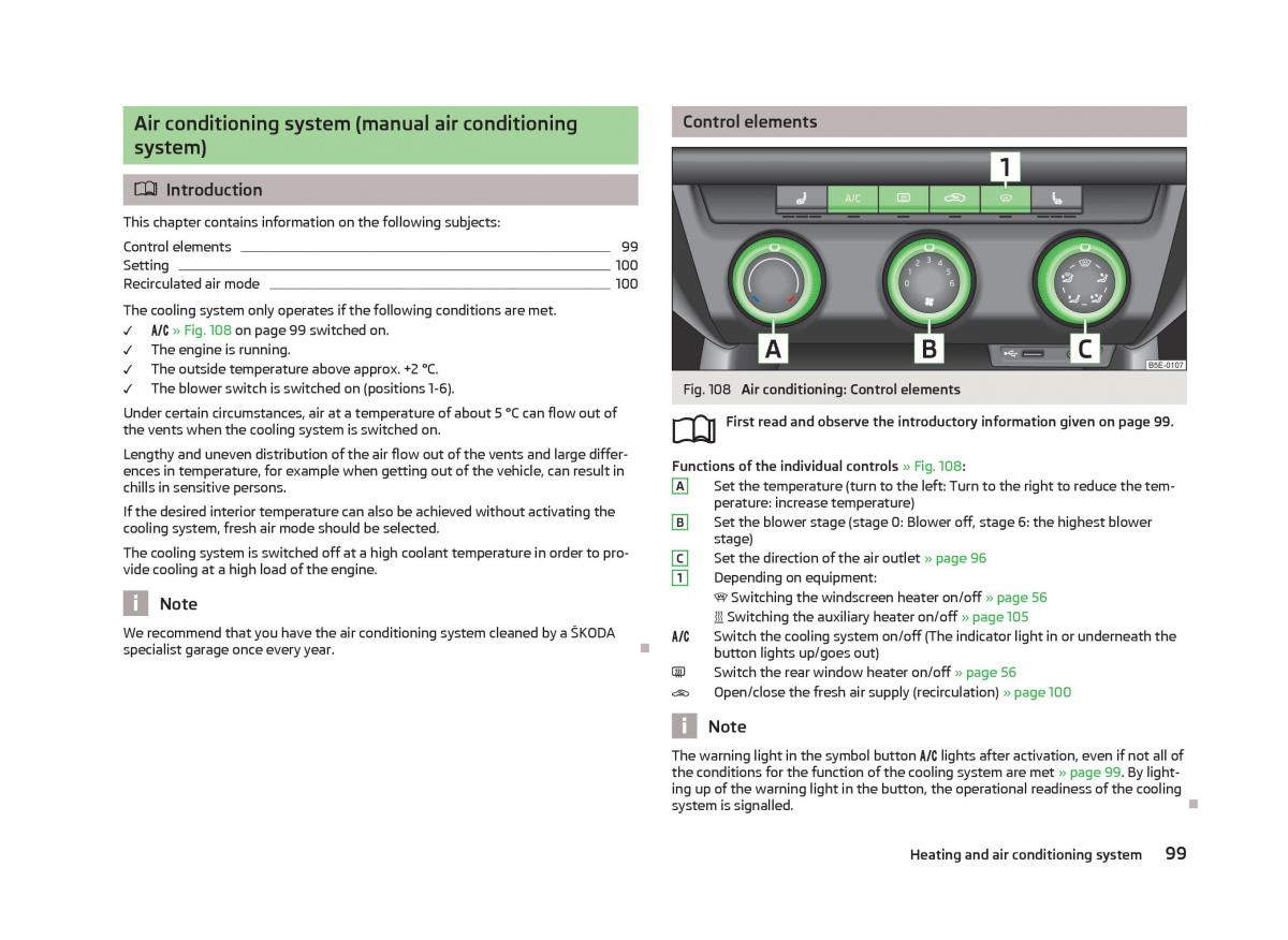 Skoda Octavia III 3 owners manual / page 101