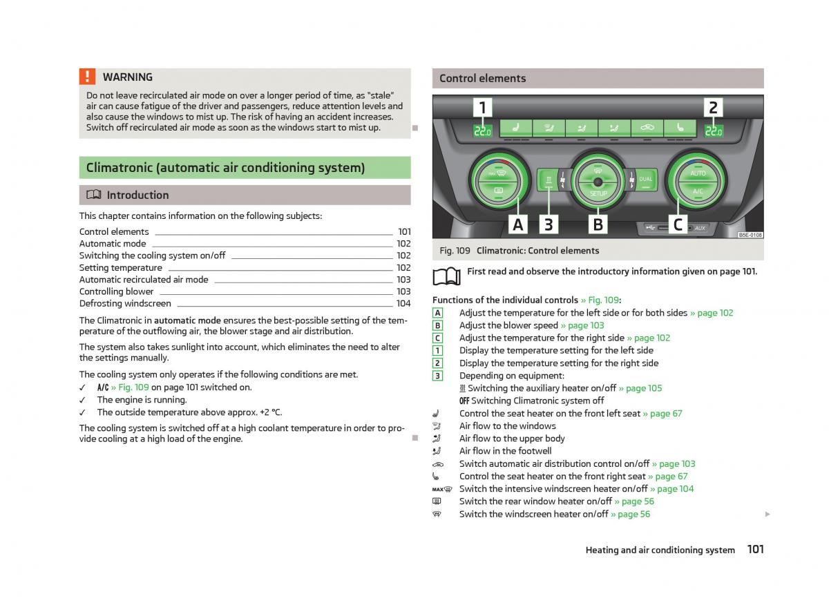 Skoda Octavia III 3 owners manual / page 103