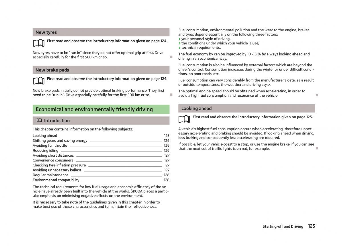 Skoda Octavia III 3 owners manual / page 127